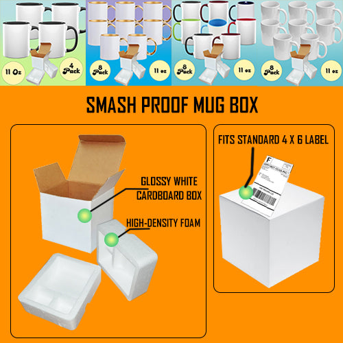 Smash proof mug boxes