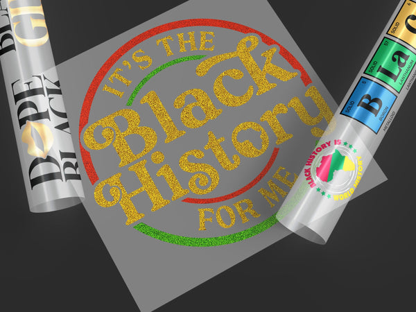 Black History Ready-to-Press DTF Transfer Designs featuring empowering quotes, portraits, and iconic symbols to celebrate Black culture and achievements.