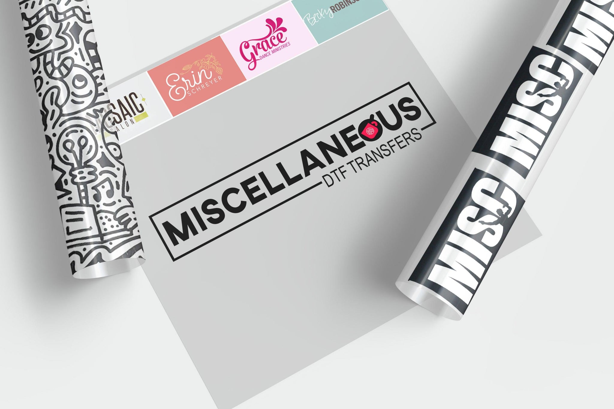 Miscellaneous Ready-to-Press DTF Transfer Designs Collection for Custom Apparel, Bags, and Accessories