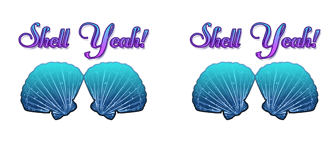 Shell Yeah! Sublimation Mug Print Artwork- Design.
