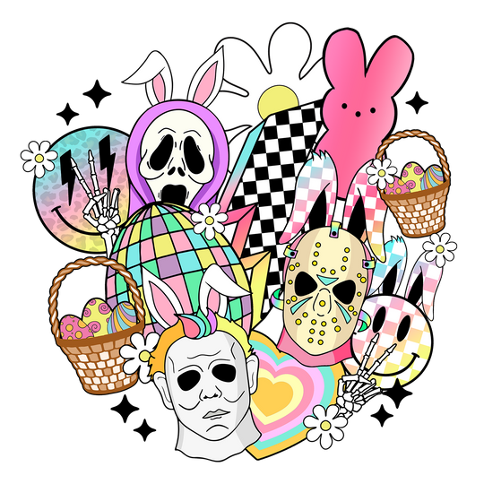 Easter Slasher: StickerBomb - DTF Transfer - Direct-to-Film
