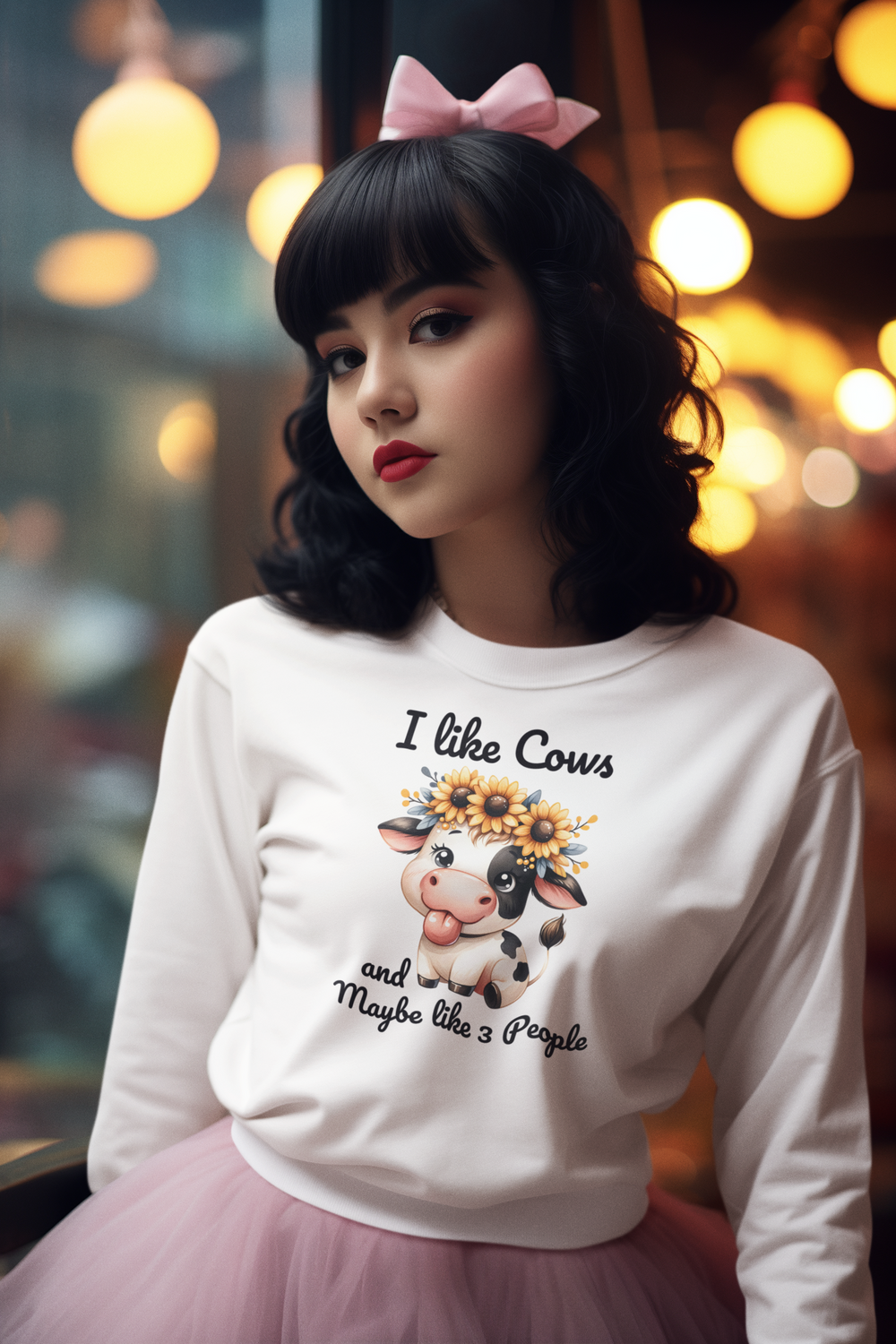 Cow Lovers | I Like Cows and Maybe Like 3 People - DTF Transfer - Direct-to-Film