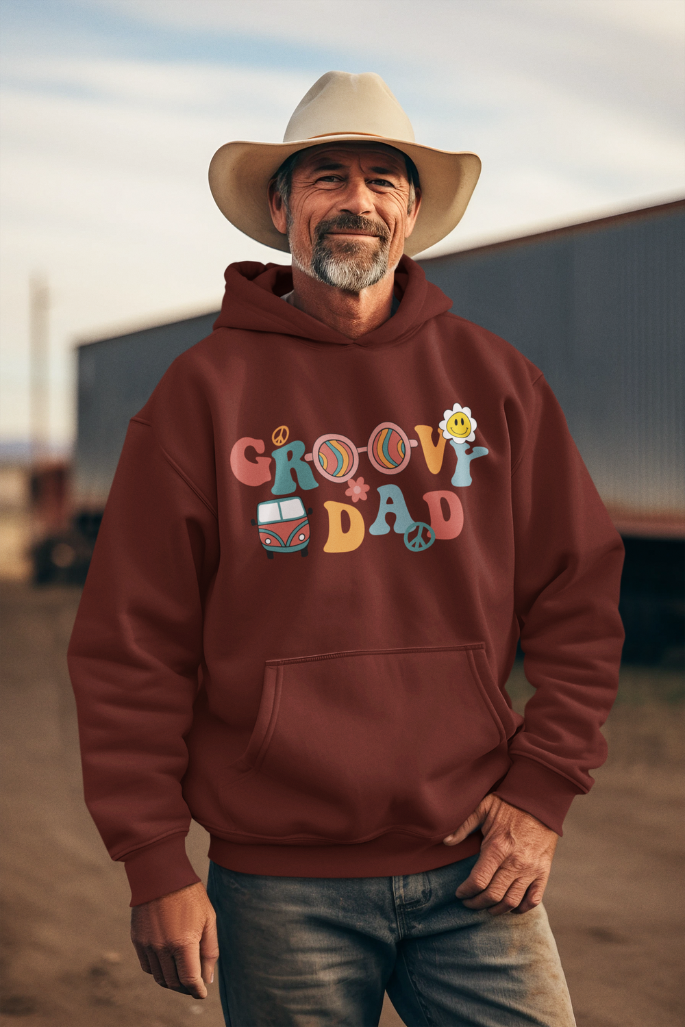 Groovy Dad: Groovy Dad - DTF Transfer - Direct-to-Film