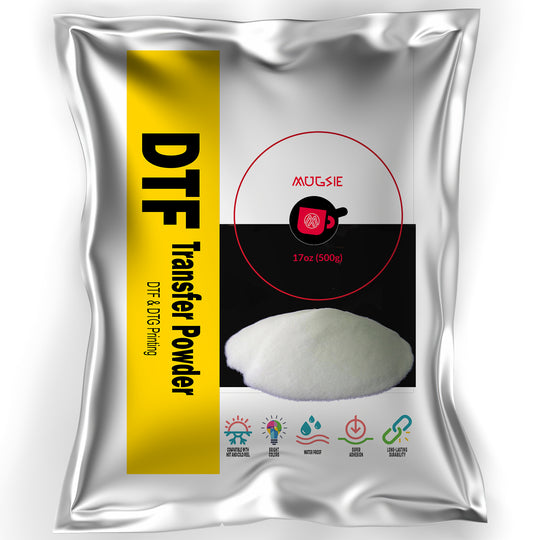 DTF Transfer Powder - 500g / 17.6oz White Hot Melt Adhesive