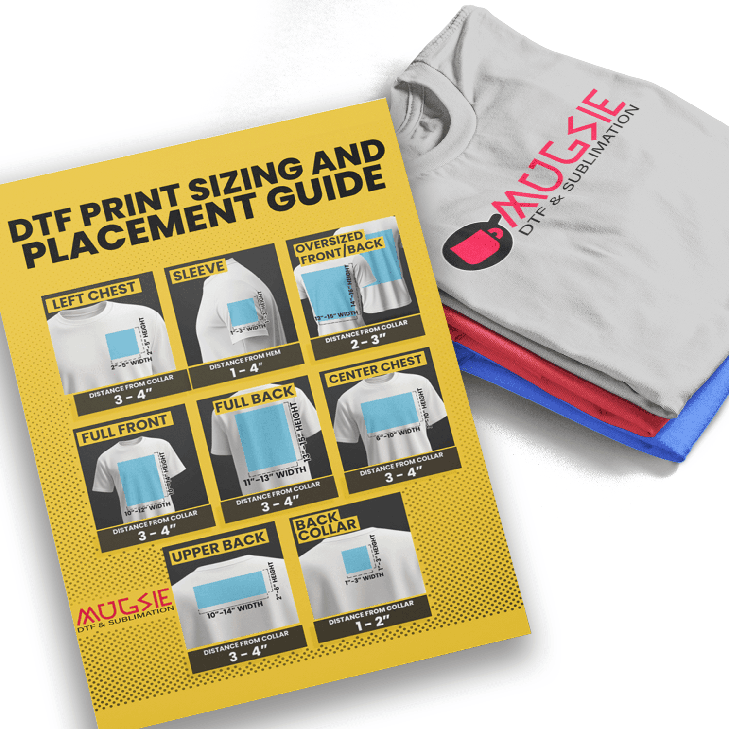 DTF Transfer Placement Guide – Perfect Sizing & Alignment for T-Shirt Prints