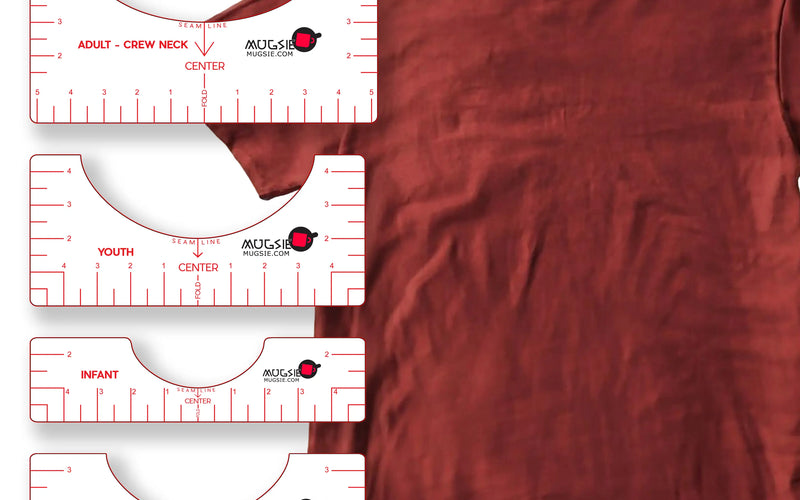 Free Downloadable DTF T-Shirt Alignment Ruler Set