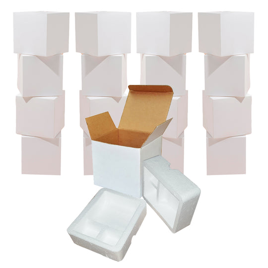 12-Pack Mug Shipping Box for 11oz. Mugs - Secure Cardboard Packaging with Foam Supports