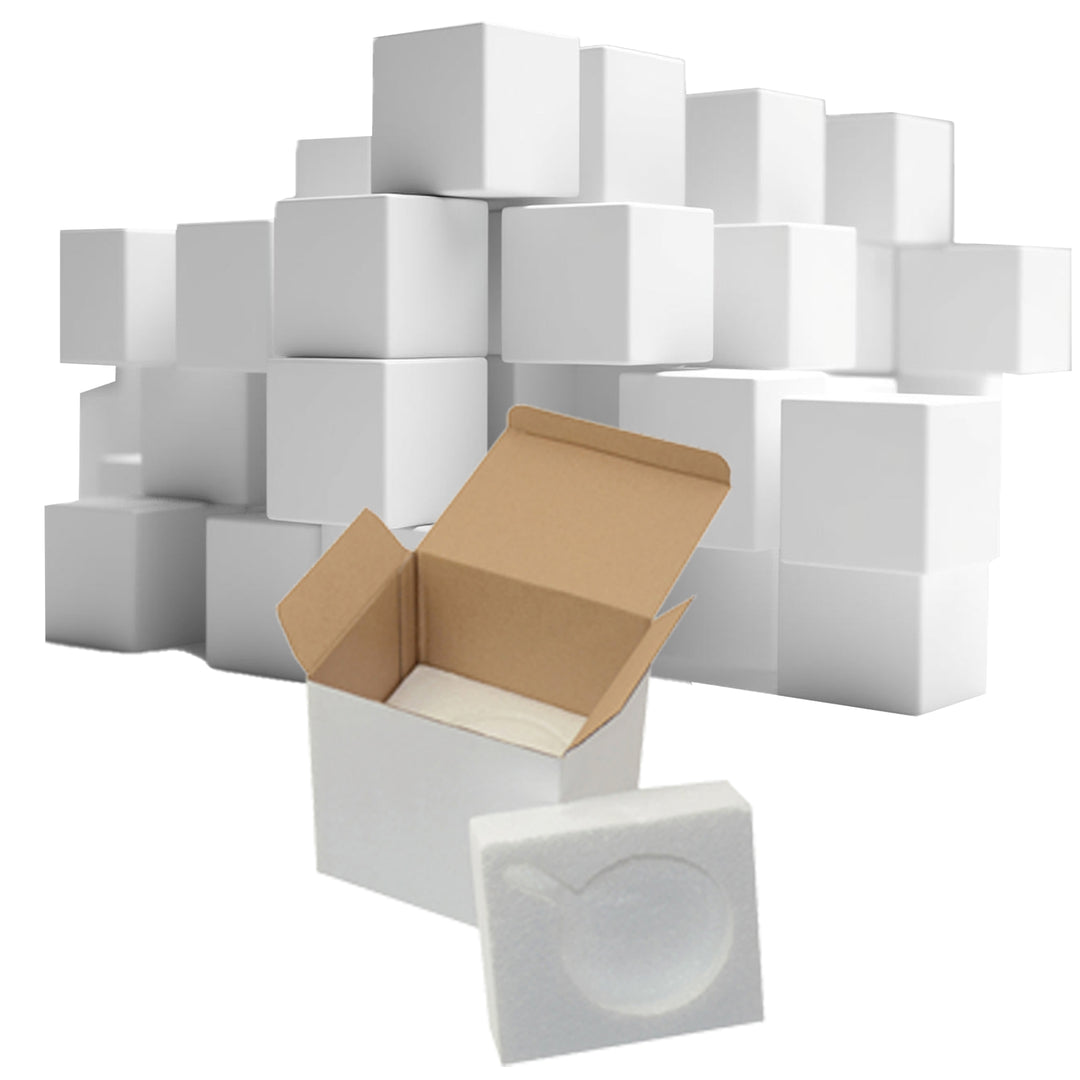 36-Pack Mug Shipping Box for 15 oz Mugs - Sturdy Cardboard Packaging with Foam Supports"