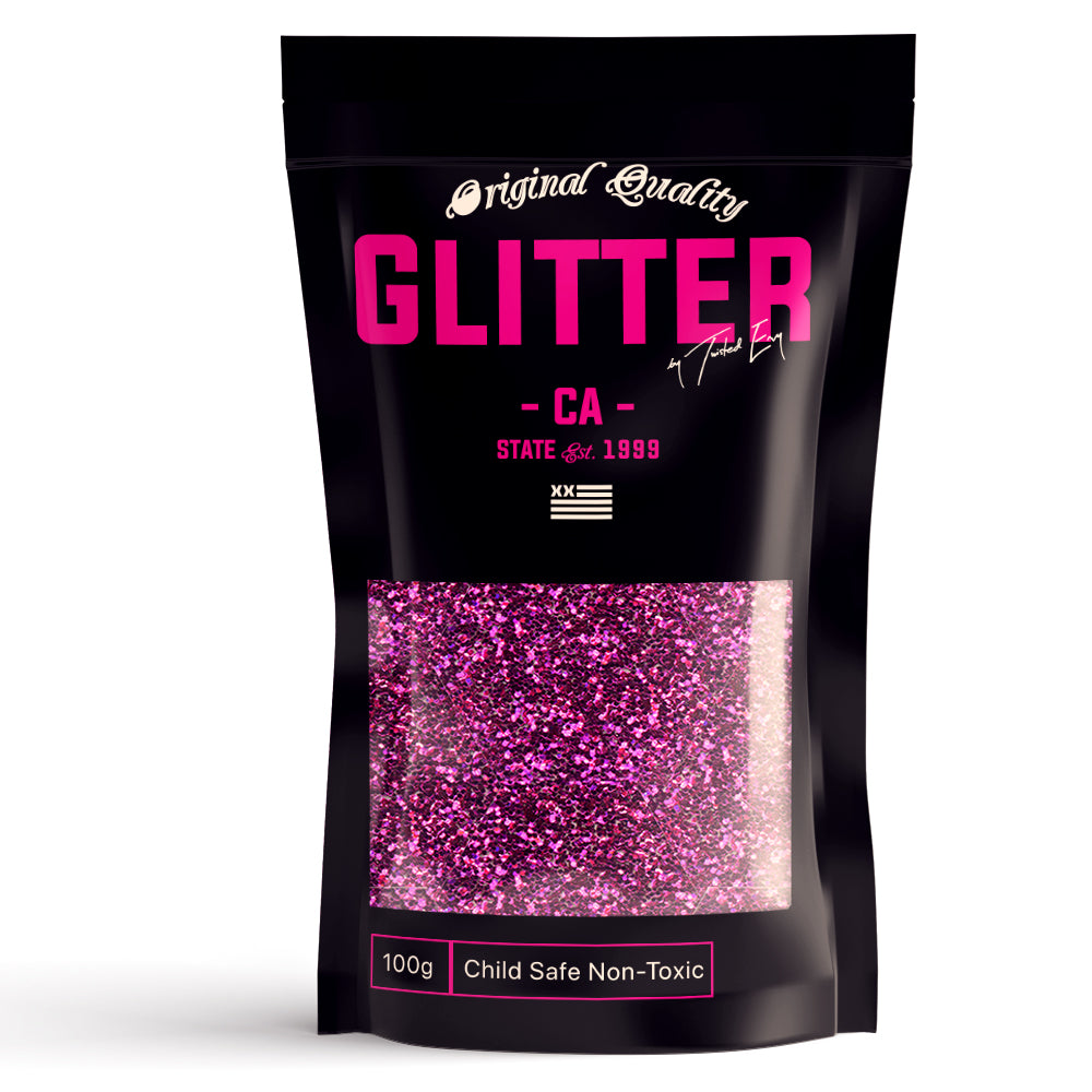 Fuchsia Pink glitter  Powder
