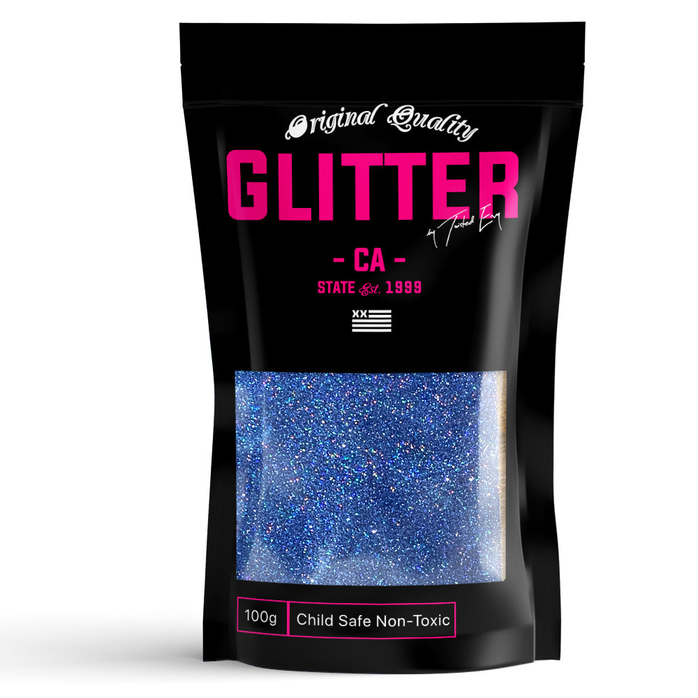 Blue Holographic glitter  Powder