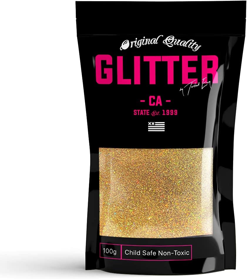 Dark Gold Holographic glitter  Powder