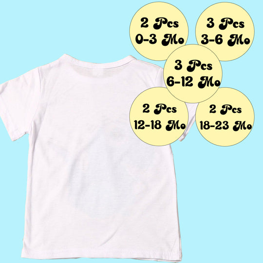 Sublimation Baby T-Shirts Blank - 12 PACK.