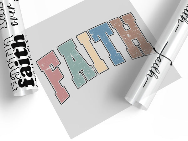 Faith Ready-to-Press DTF Transfer Designs Collection - Custom designs for t-shirts, hoodies, and more, promoting faith-based messages