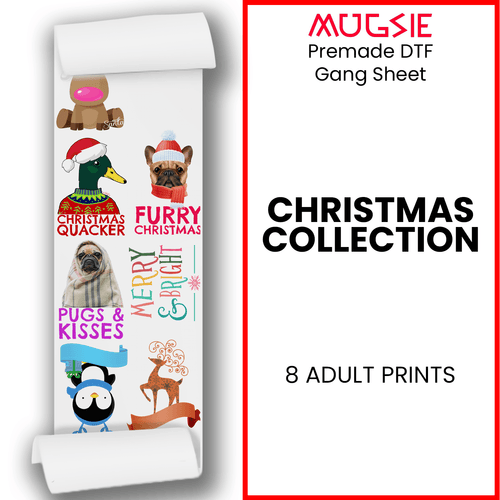 Christmas Collection DTF Direct-to-Film Gang Sheets - 22x60 - Mugsie