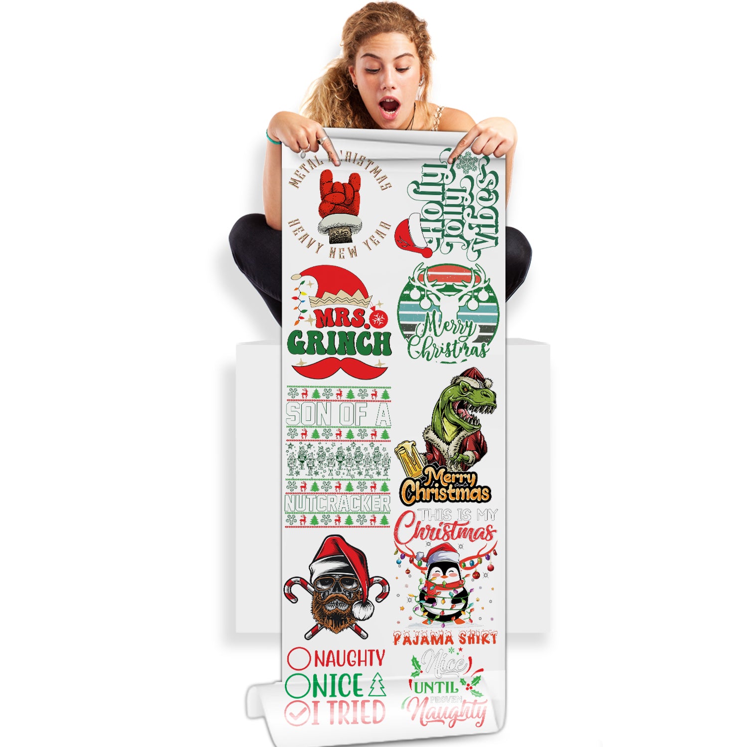 Festive Christmas Corgis: DTF (Direct-to-Film) Gang Sheets - 22x60 DTF Gang  Sheet, Custom DTF Transfers 