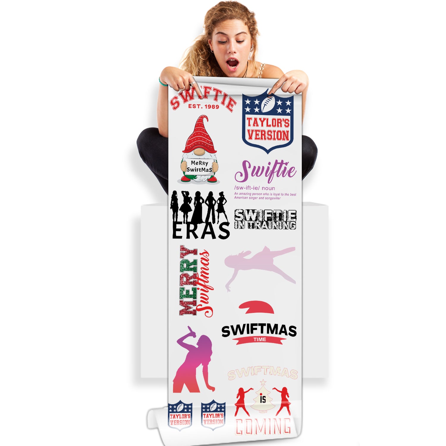 Swiftie Collection: Dazzling DTF Transfer Gang Sheets - 22x60 for Taylor  Swift Fans - Mugsie