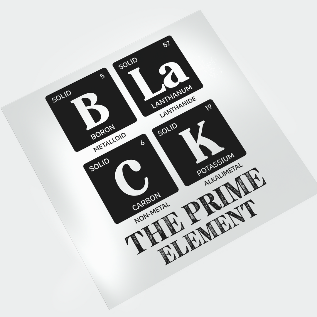 BLACK The Prime Element DTF Transfer