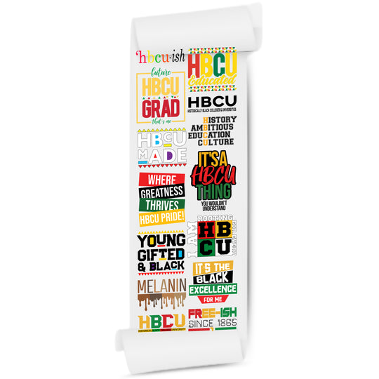 HBCU Direct-to-Film DTF Transfer Gang Sheets - 22x60