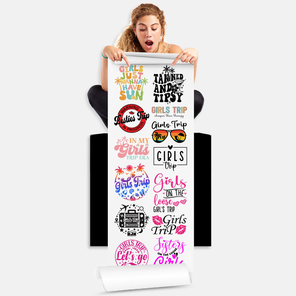 Girls Trip DTF Transfer Gang Sheets - 22x60 Direct-to-Film