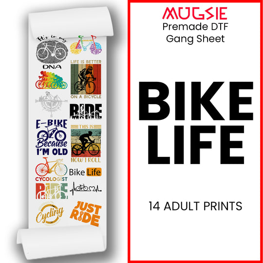 Bike Life DTF Transfer Gang Sheets - 22x60 Direct-to-Film