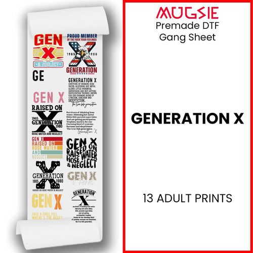 Generation X DTF Transfer Gang Sheets - 22x60 Direct-to-Film