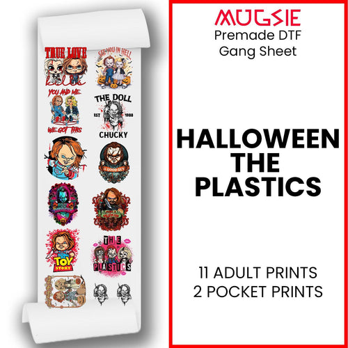 The Plastics Halloween DTF Transfer 22x60 Direct-to-Film Gang Sheets