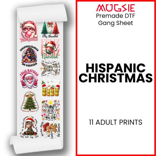 Hispanic Christmas - DTF Transfer 22x60 Direct-to-Film Gang Sheets