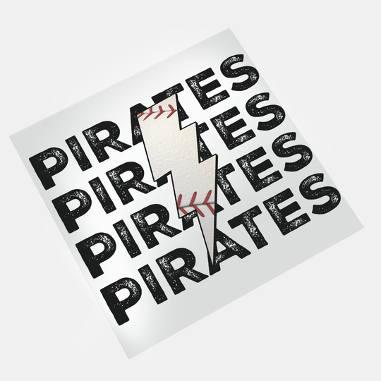 Pirates Baseball DTF Transfer - Direct-to-Film Prints