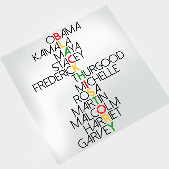 Black History Icons: Obama, Kamala, Maya, Stacey - DTF Transfer - Direct-to-Film