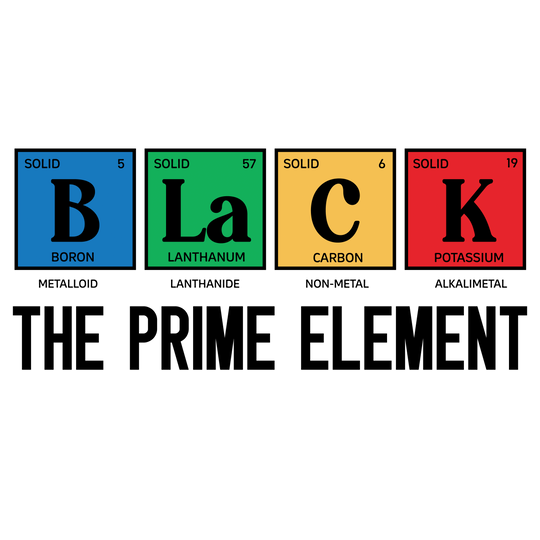 BLACK The Prime Element - Black History DTF Transfer - Direct-to-Film