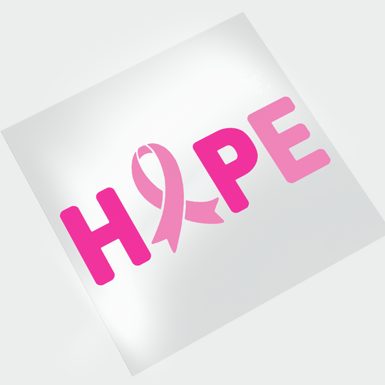 Hope Breast Cancer DTF Transfer