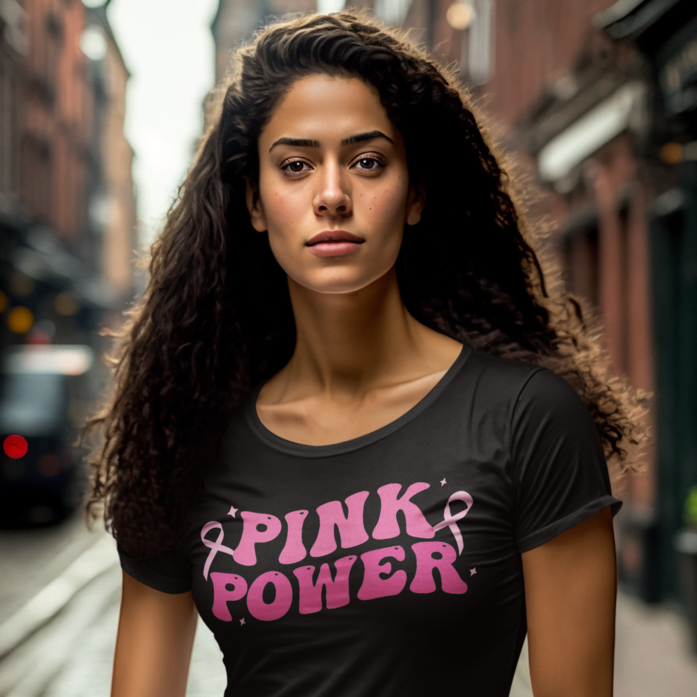 Pink Power: Breast Cancer Awareness DTF Transfer