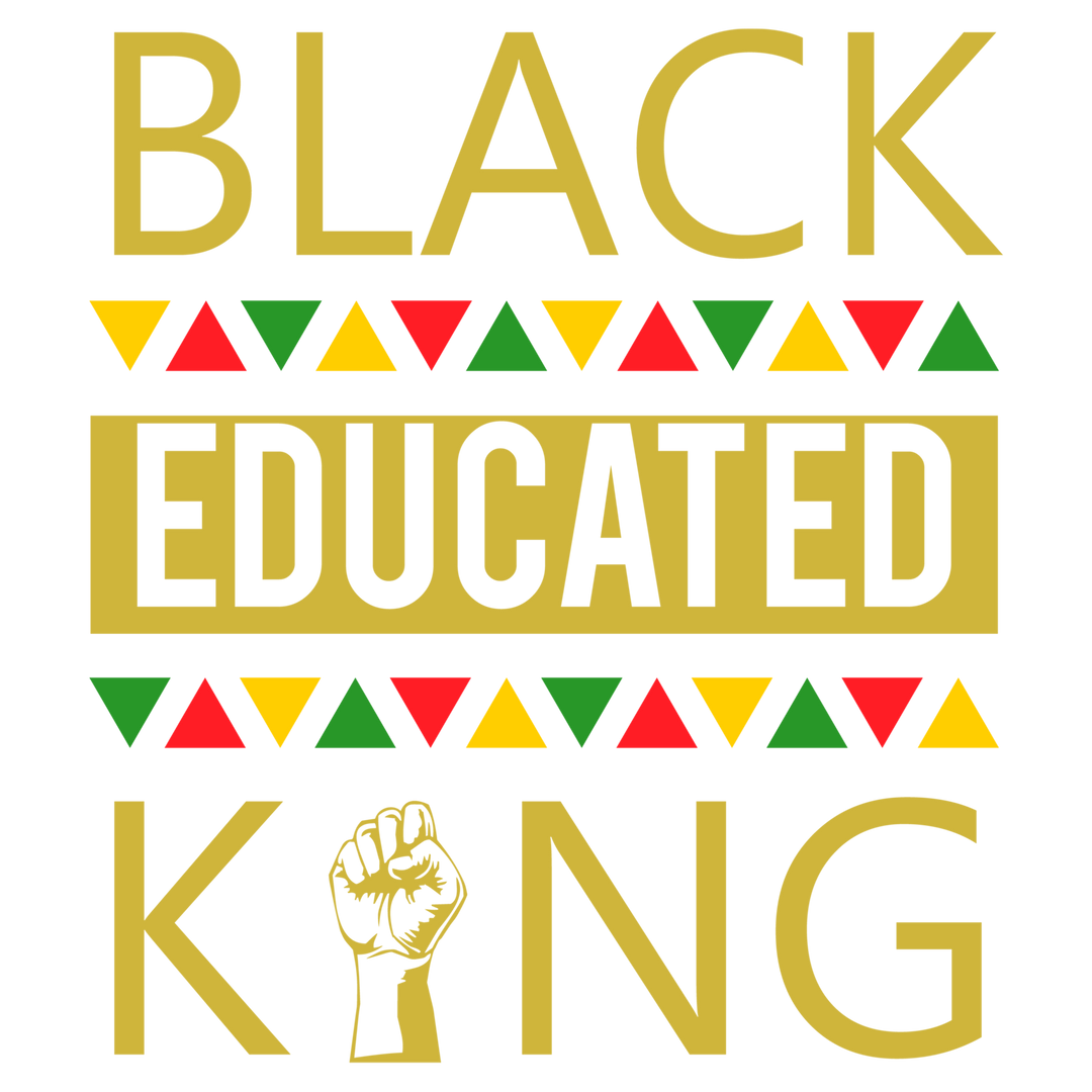 Black Educated King: Black History DTF Transfer