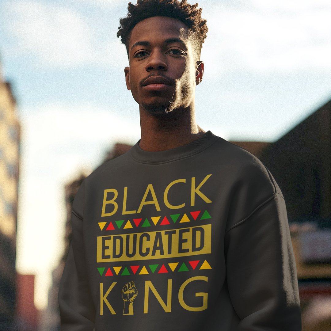 Black Educated King: Black History DTF Transfer