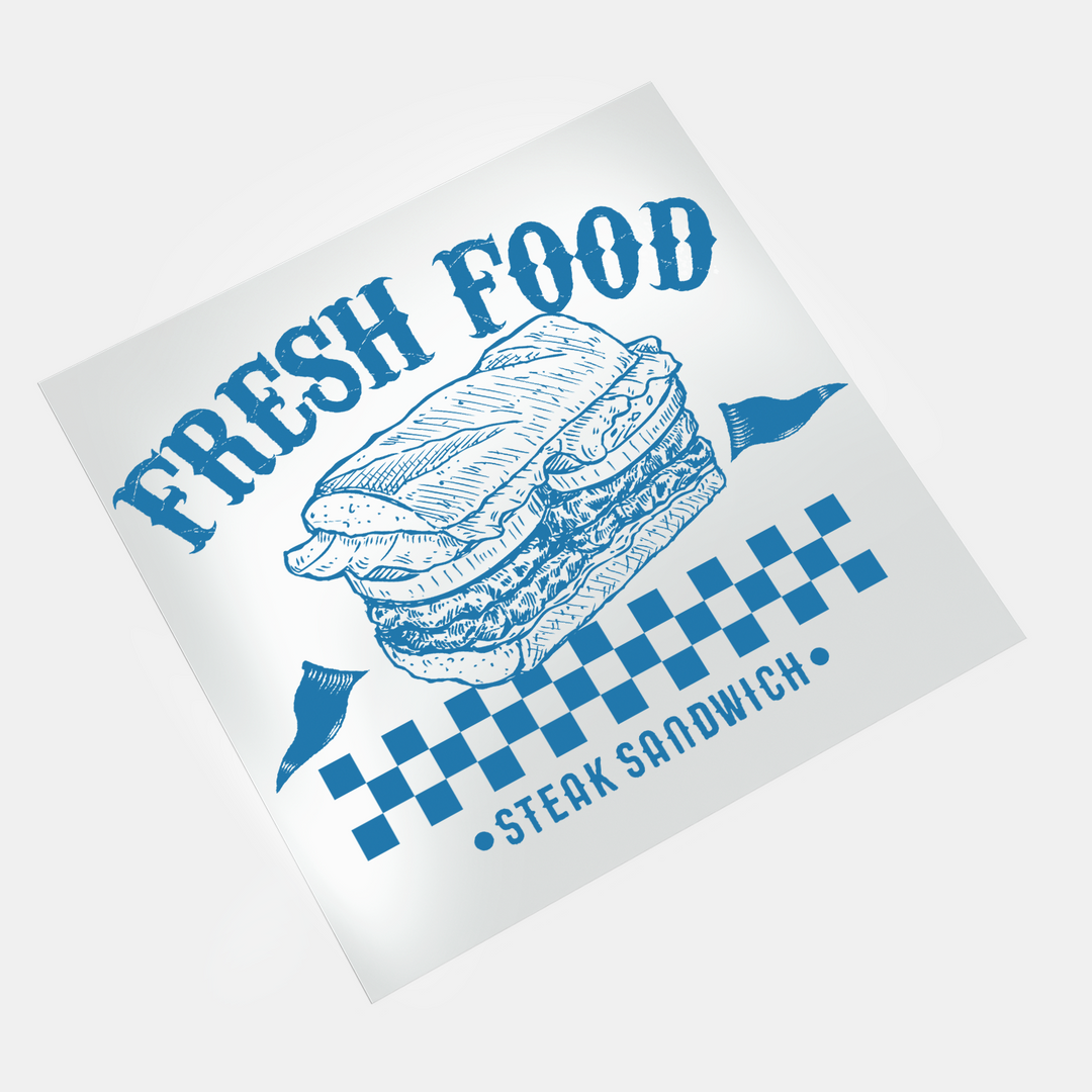 Fresh Food Steak Sandwich - DTF Transfer - Direct-to-Film