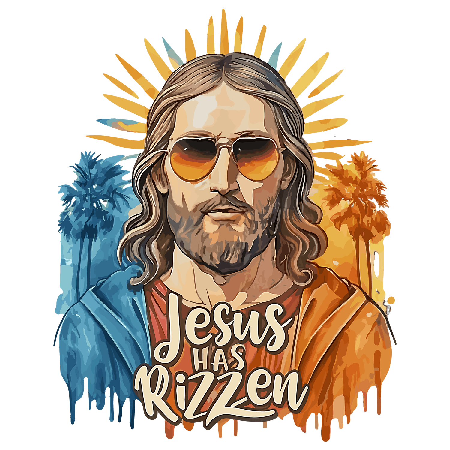 Jesus Has Risen: Jesus Has Rizzen DTF Transfer - Direct-to-Film ...