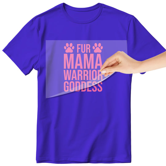 Dog Mama: Fur Mama Warrior Goddess - DTF Transfer - Direct-to-Film