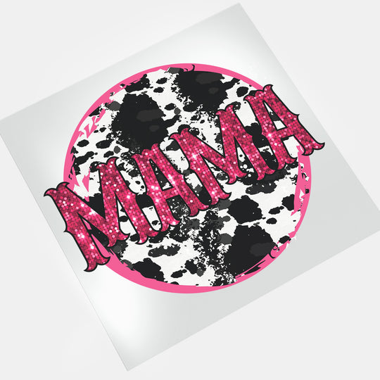 Cow Mama: Mama | Cow Print II - DTF Transfer - Direct-to-Film