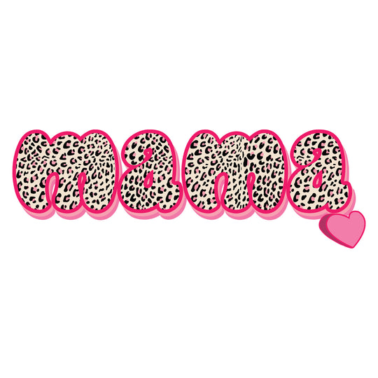 Cow Mama: Mama | Leopard Print II - DTF Transfer - Direct-to-Film