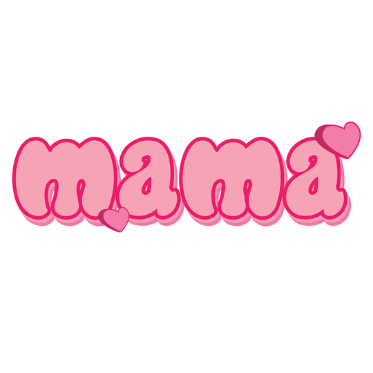 Cow Mama: Mama | Pink - DTF Transfer - Direct-to-Film