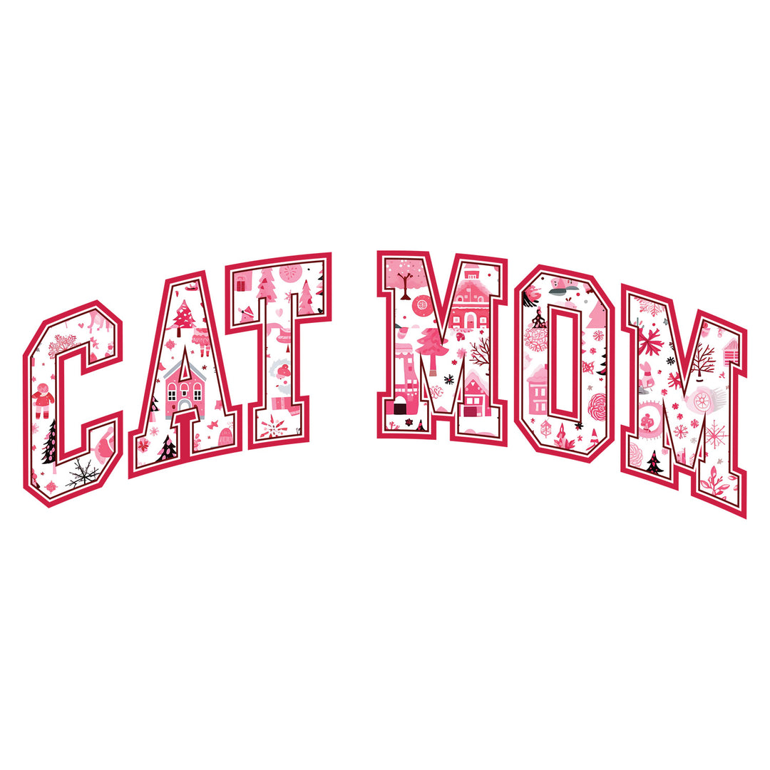 Cat Mama: Cat Mom V - DTF Transfer - Direct-to-Film