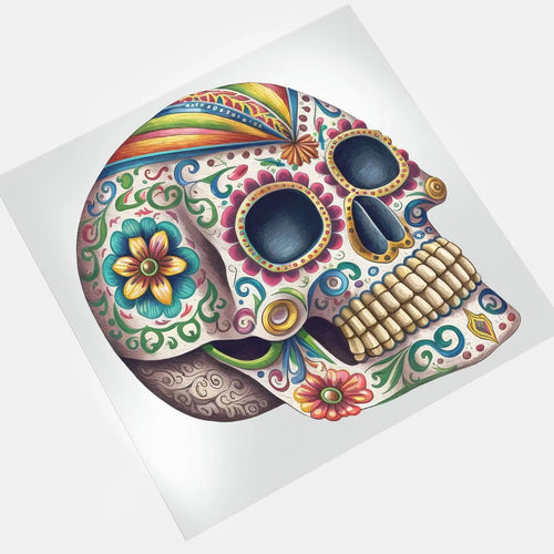 Dia de los Muertos: Sugar Skull II - DTF Transfer - Direct-to-Film