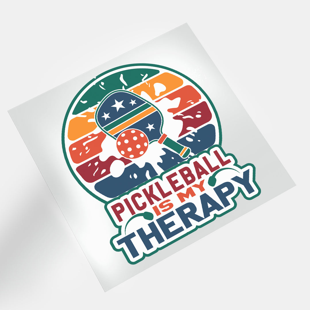 Pickleball: Pickleball Is My Therapy - DTF Transfer - Direct-to-Film