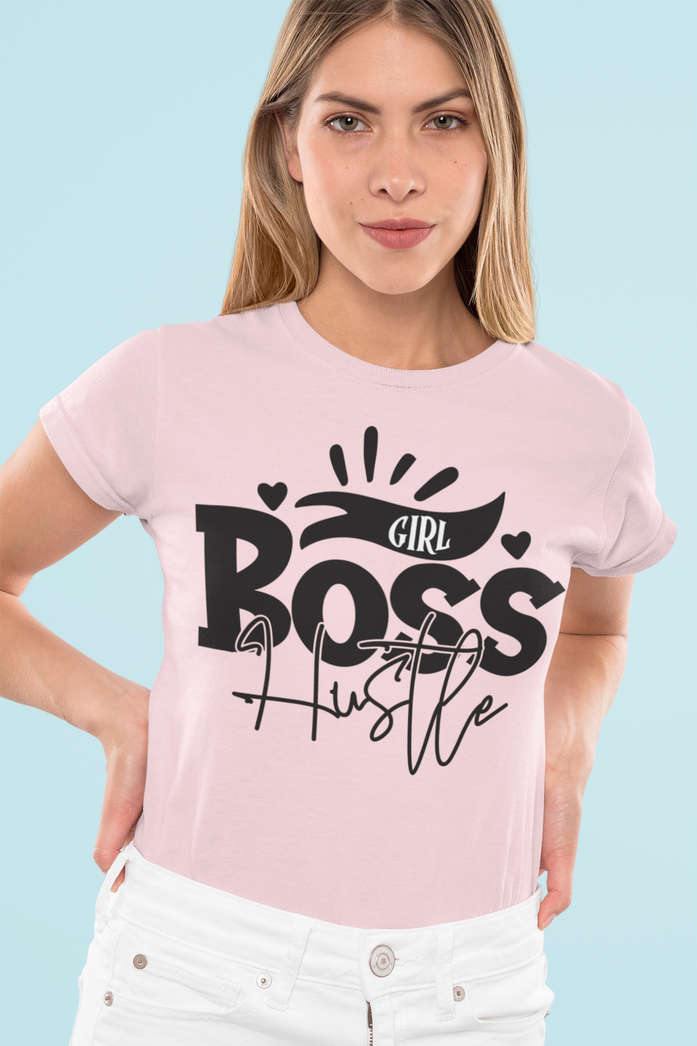 Girl Boss: Girl Boss Hustle - DTF Transfer - Direct-to-Film