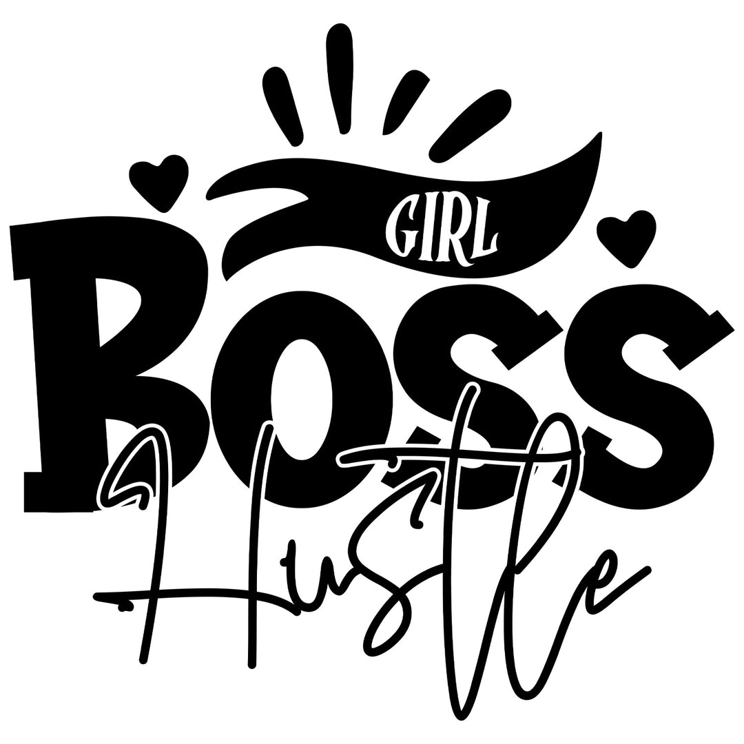 Girl Boss: Girl Boss Hustle - DTF Transfer - Direct-to-Film