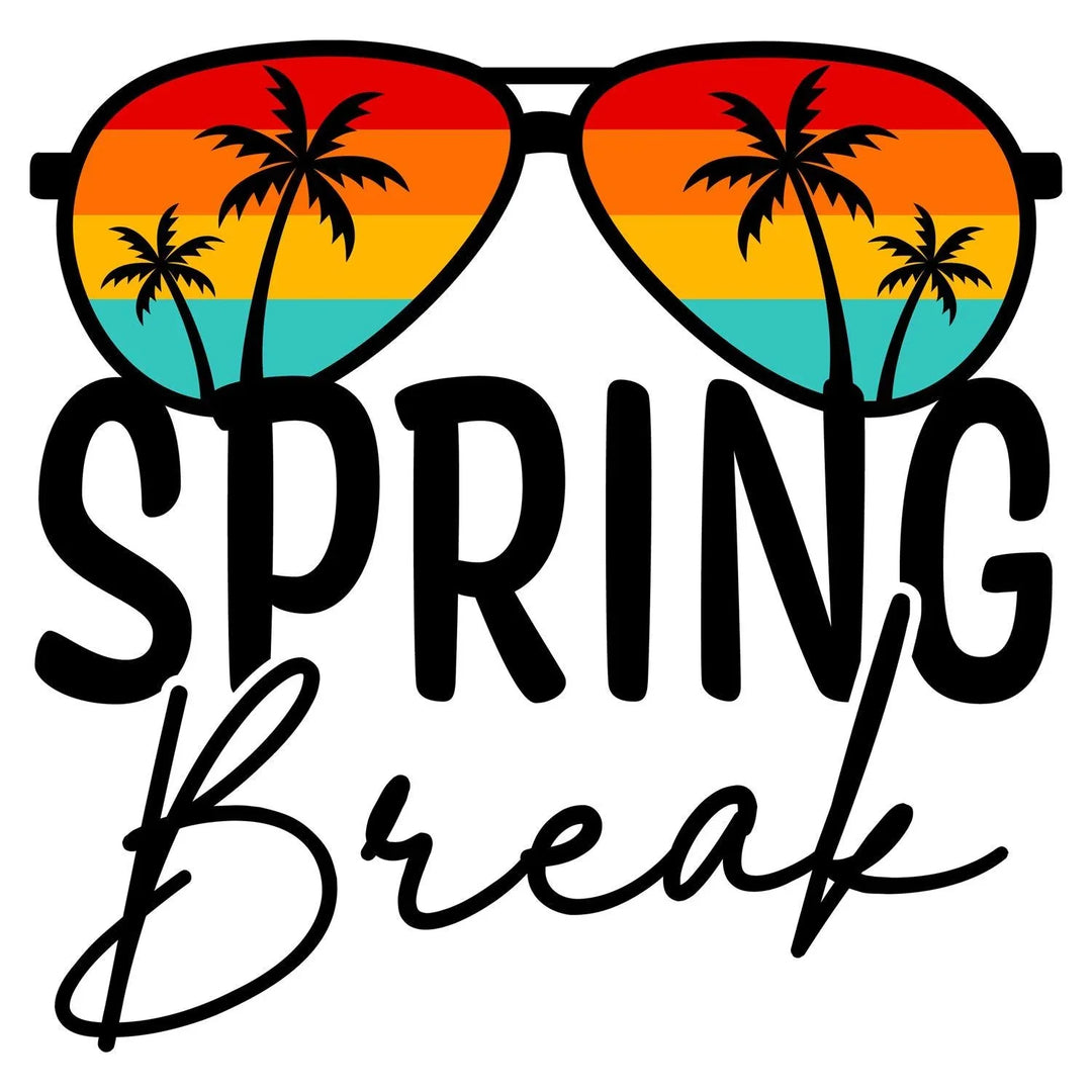 Spring Break Vibes: Spring Break - DTF Transfer - Direct-to-Film - Dive ...
