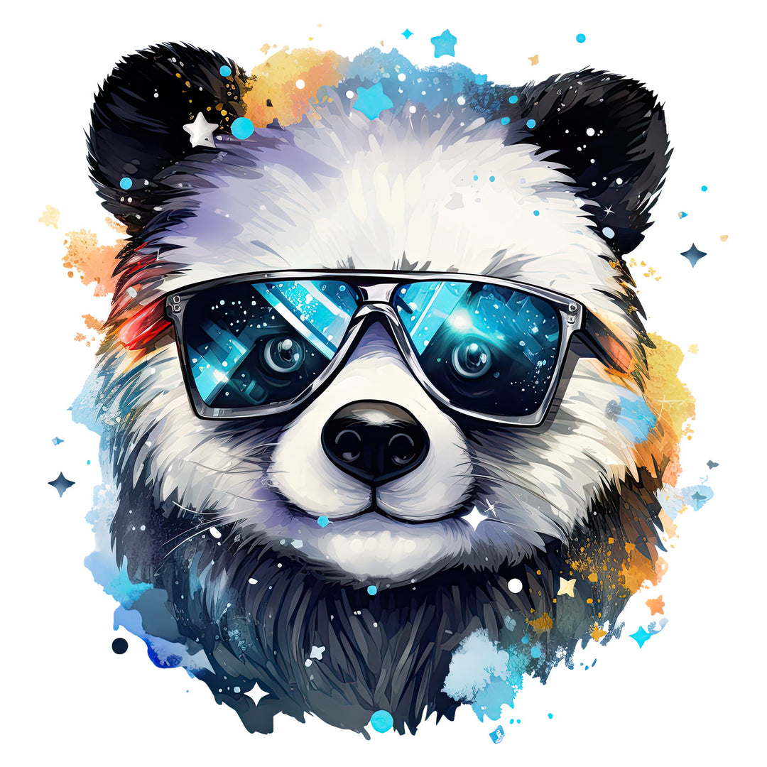 Cute Panda Vibes: Cool Panda - DTF Transfer - Direct-to-Film