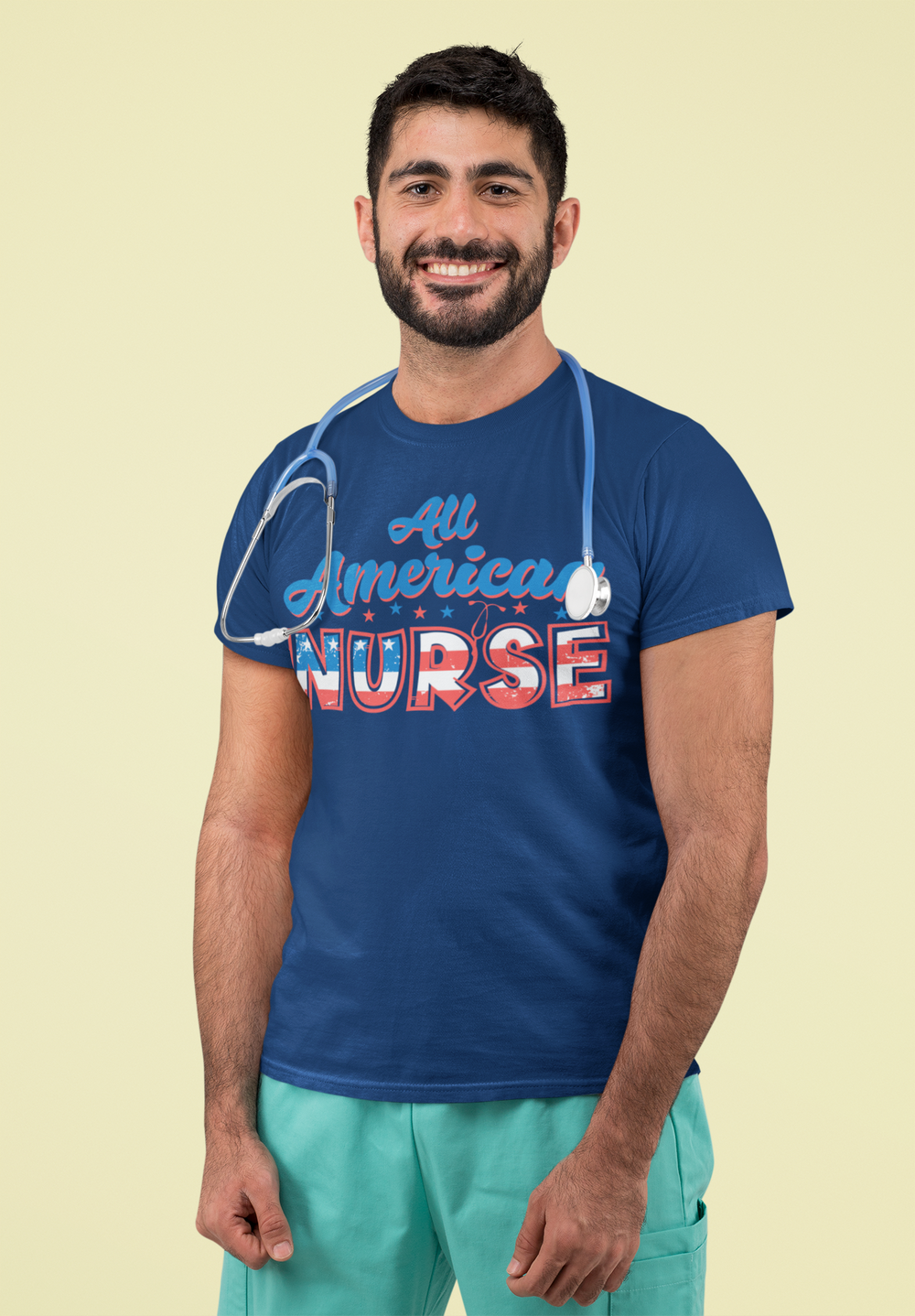 Nurse Mode: All American Nurse - DTF Transfer - Direct-to-Film