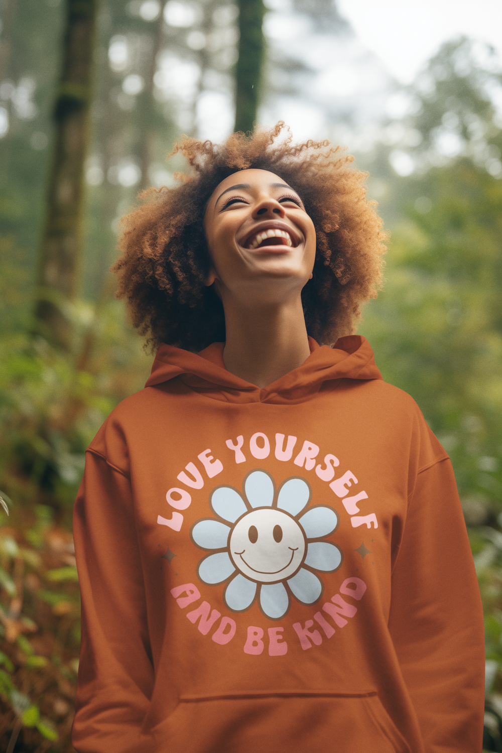 Groovy Mental Health: Love Yourself and Be Kind - DTF Transfer - Direct-to-Film