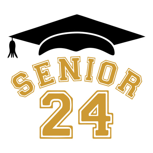 Graduation 2024: Senior 2024 - DTF Transfer - Direct-to-Film